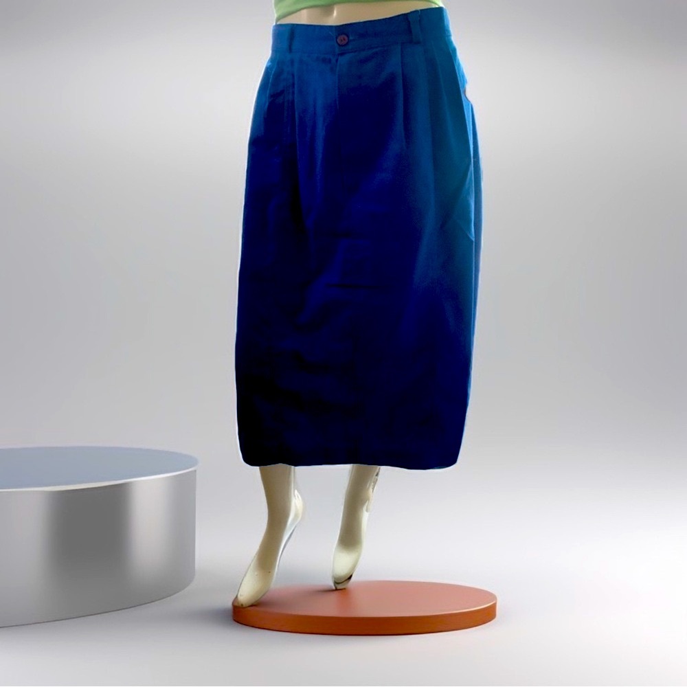 Pre loved 🥰 B.BRONSON original fit minimal blue skirt ladies SZ 16.